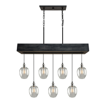 Artcraft AC11557DP - Willow 7 Light Island Light (Distressed Pine)