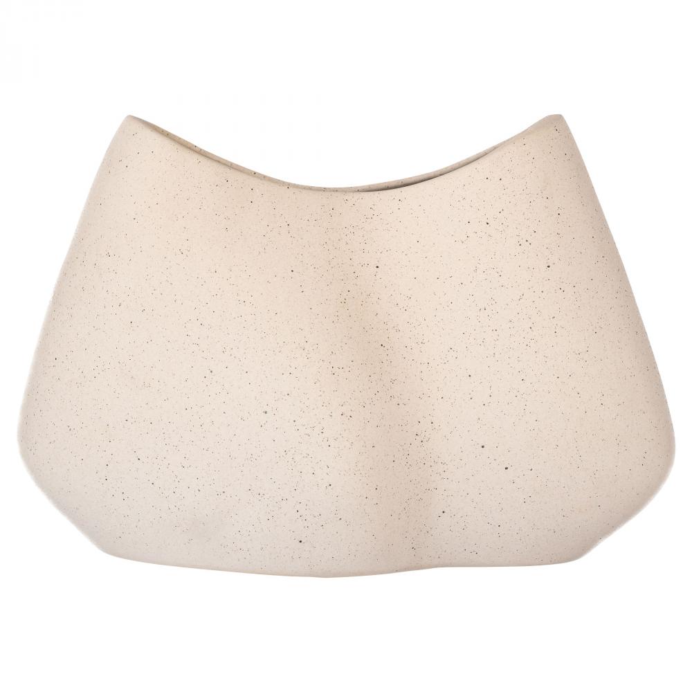 Organic Pinched Bowl Designed by Thom Filicia Grainy White