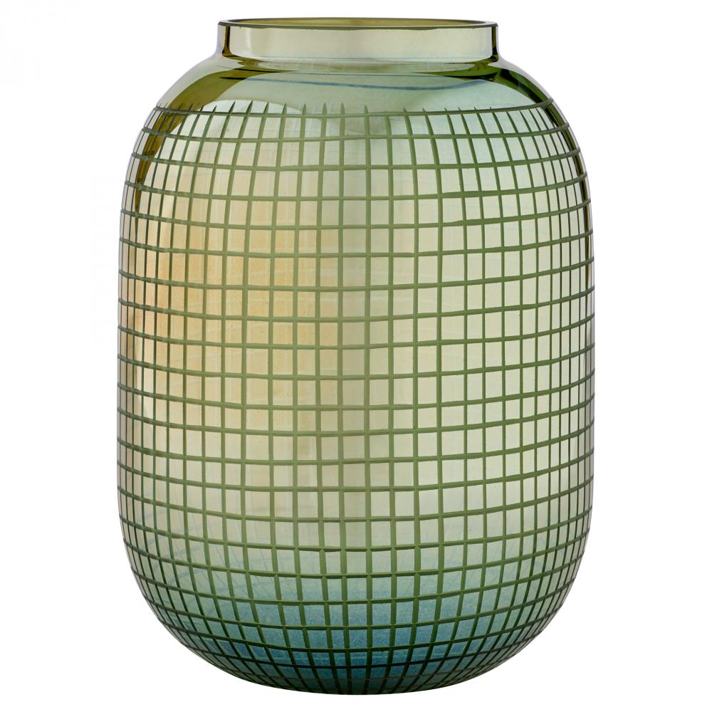 Modular Vase Iridescent Bronze Olive - Small