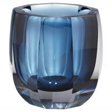 Cyan Designs 11254 - Azure Oppulence Vase Blue & Clear - Large