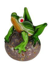 Dale Tiffany AS13075 - Frog On Ball Handcrafted Art Glass Sculpture