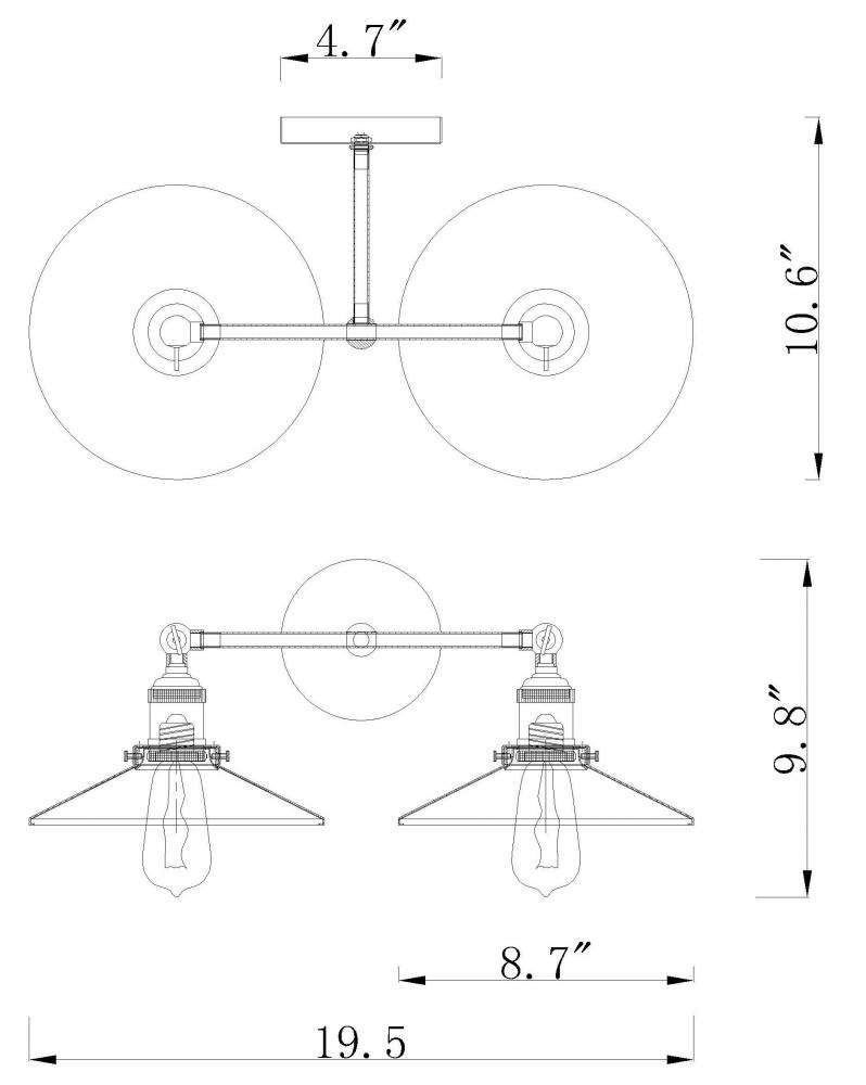 Wall Sconce Black