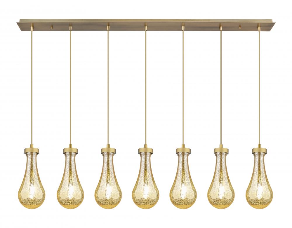 Owego - 7 Light - 49 inch - Brushed Brass - Linear Pendant