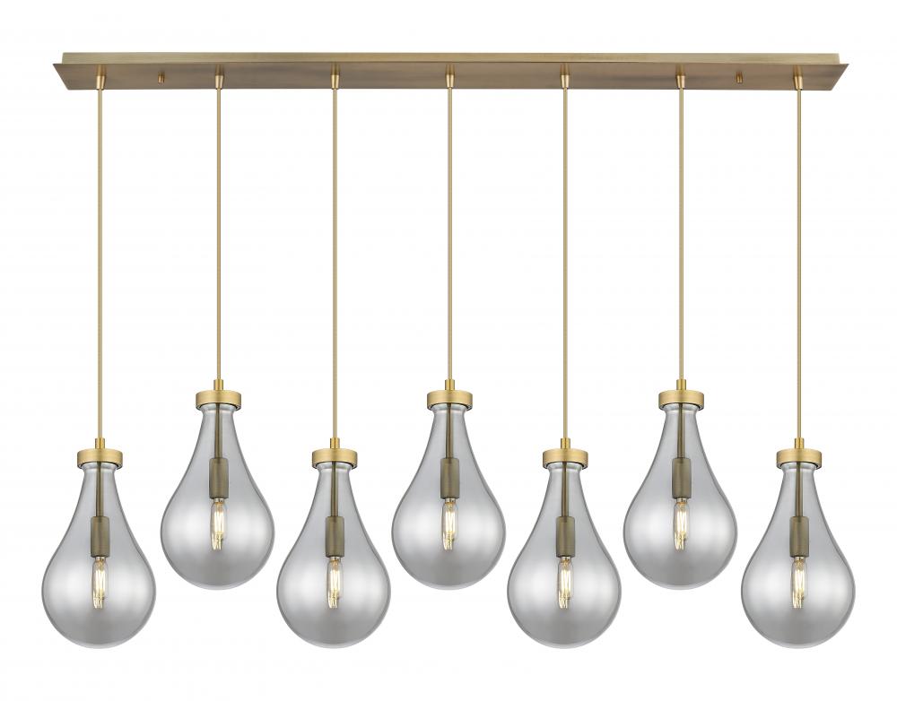 Owego - 7 Light - 49 inch - Brushed Brass - Linear Pendant