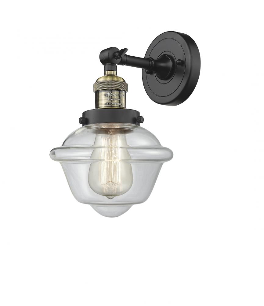 Oxford - 1 Light - 8 inch - Black Antique Brass - Adjustable Sconce