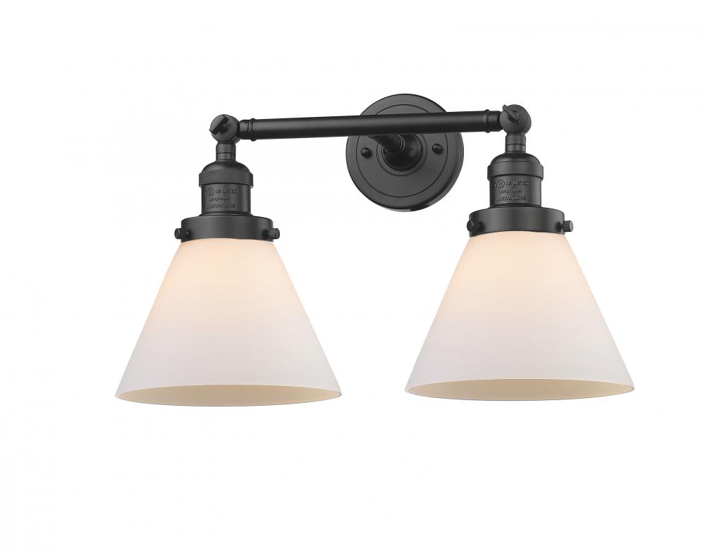 Cone - 2 Light - 18 inch - Oil Rubbed Bronze - Adjustable Bath Vanity Light