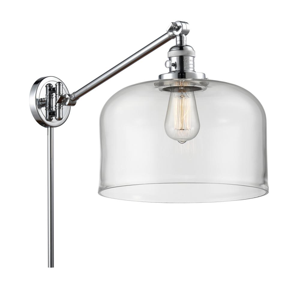 Bell - 1 Light - 12 inch - Polished Chrome -Adjustable Swing Arm