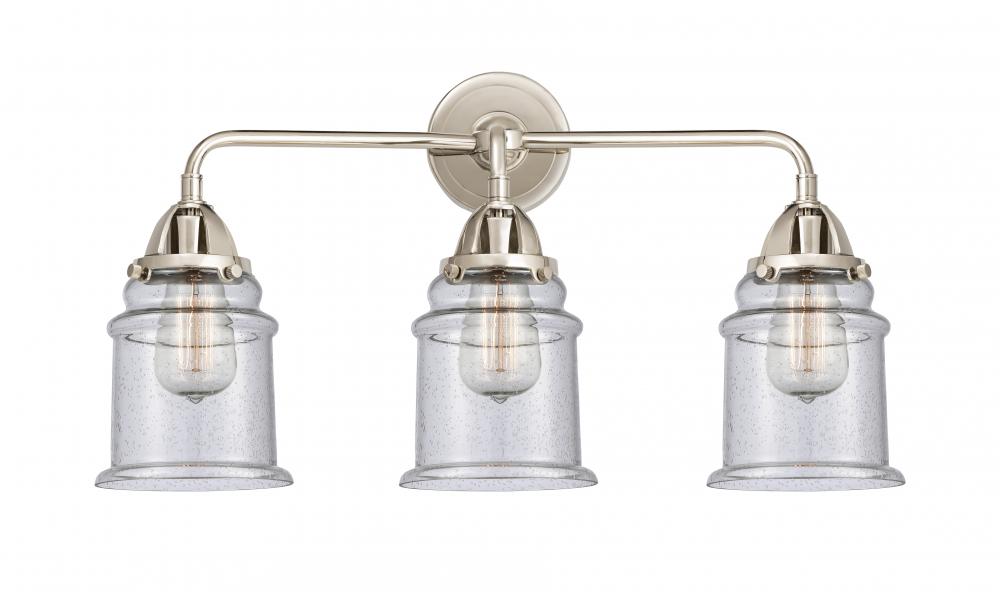 Canton - 3 Light - 24 inch - Polished Nickel - Bath Vanity Light