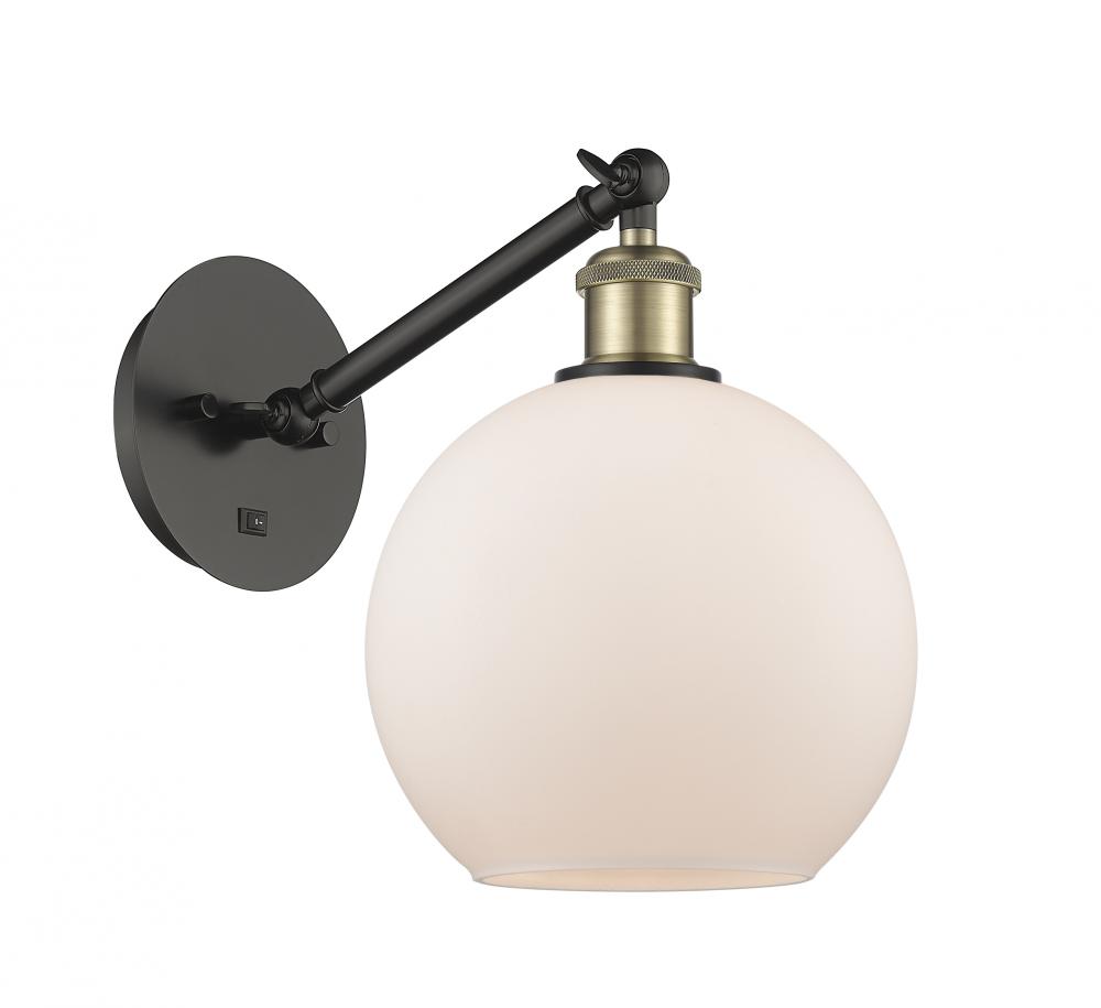 Athens - 1 Light - 8 inch - Black Antique Brass - Adjustable Sconce