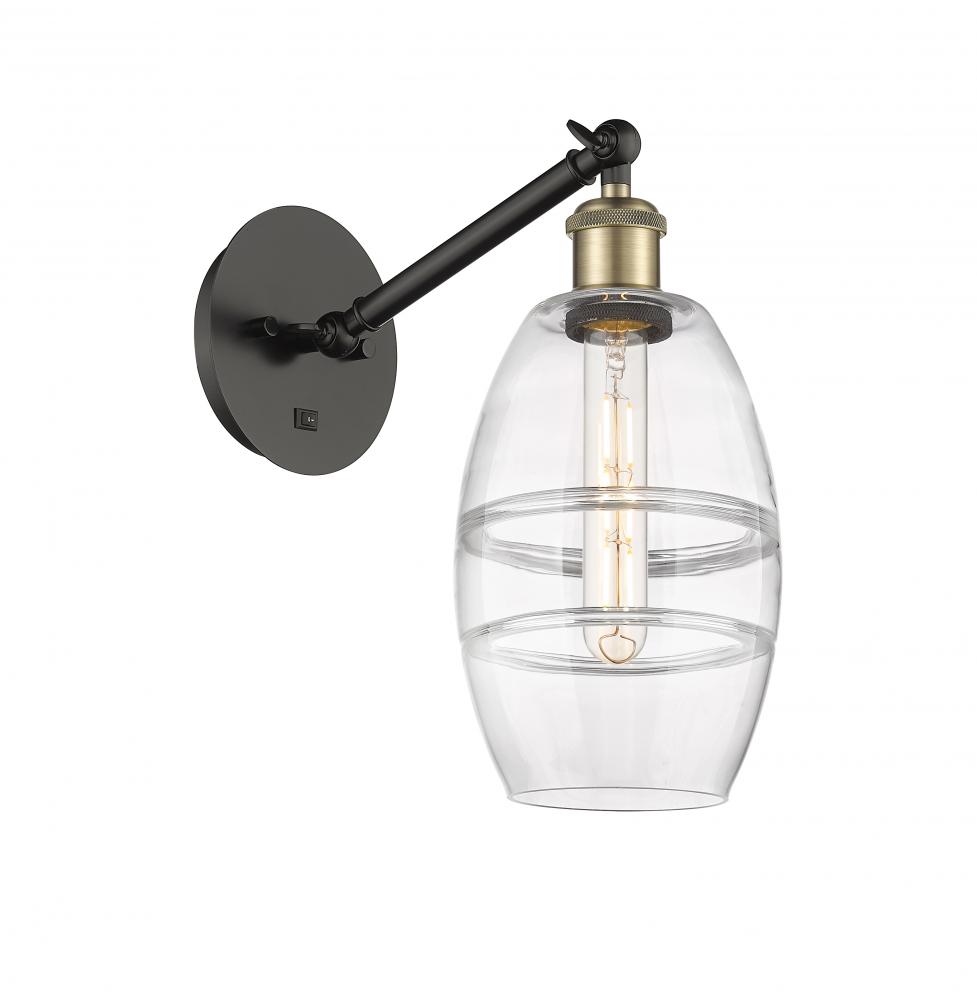 Vaz - 1 Light - 6 inch - Black Antique Brass - Adjustable Sconce