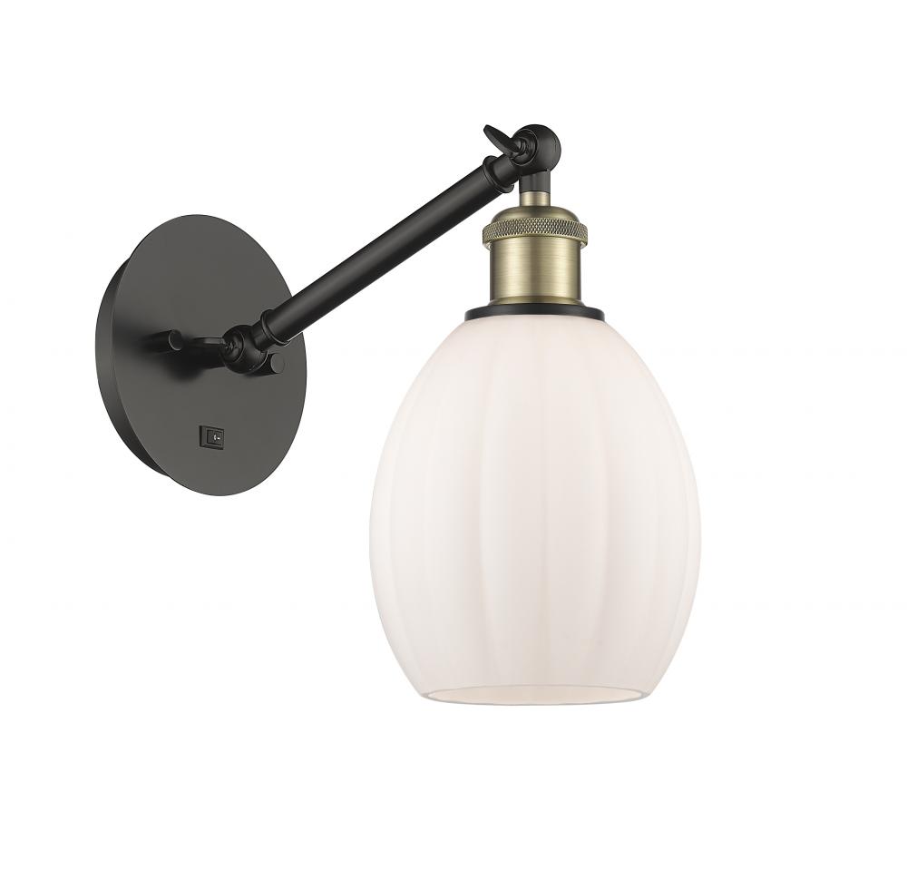Eaton - 1 Light - 6 inch - Black Antique Brass - Adjustable Sconce