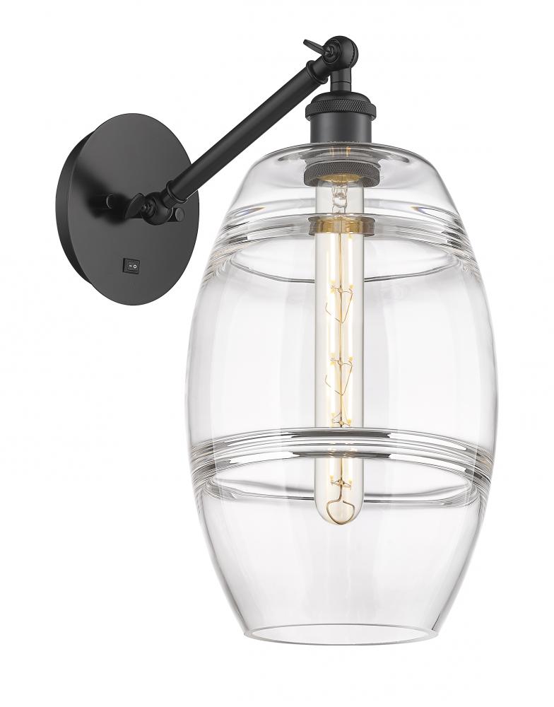 Vaz - 1 Light - 8 inch - Matte Black - Adjustable Sconce