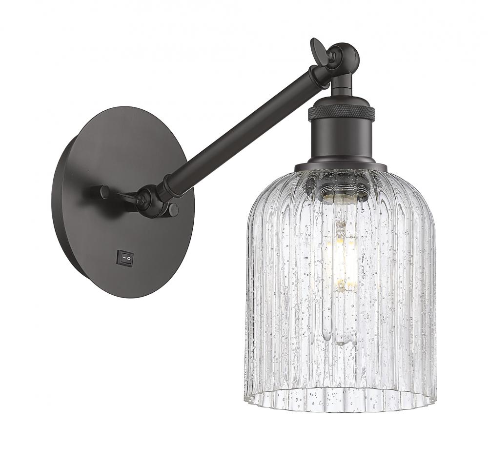 Bridal Veil - 1 Light - 5 inch - Oil Rubbed Bronze - Adjustable Sconce