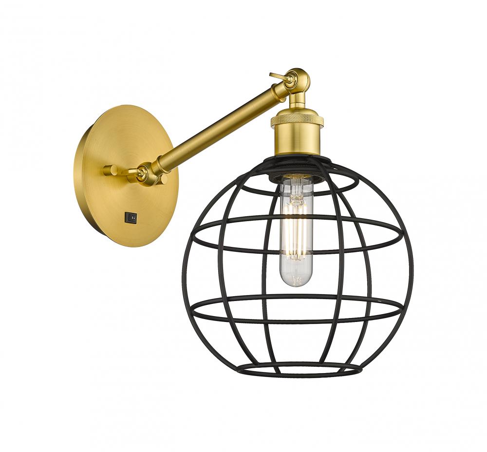 Lake Placid - 1 Light - 8 inch - Satin Gold - Adjustable Sconce