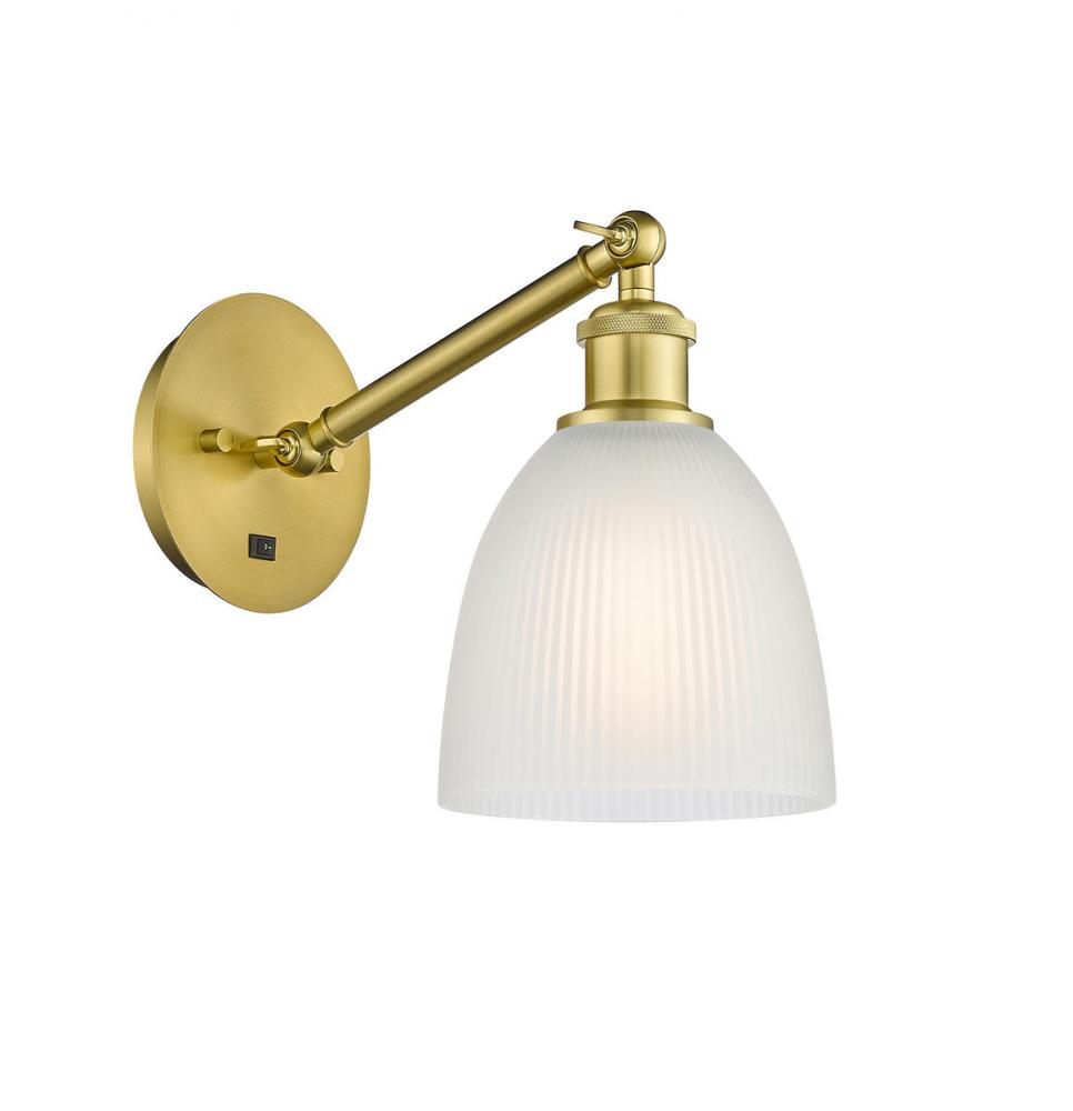 Castile - 1 Light - 6 inch - Satin Gold - Adjustable Sconce