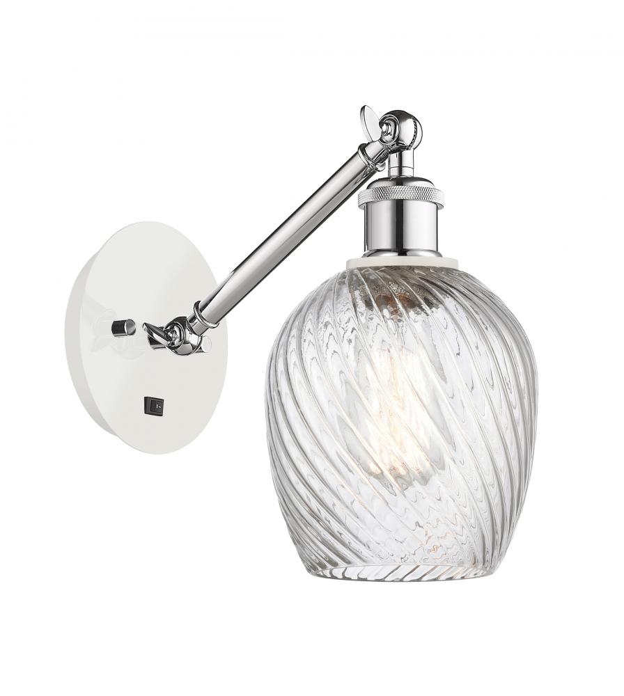 Salina - 1 Light - 6 inch - White Polished Chrome - Adjustable Sconce