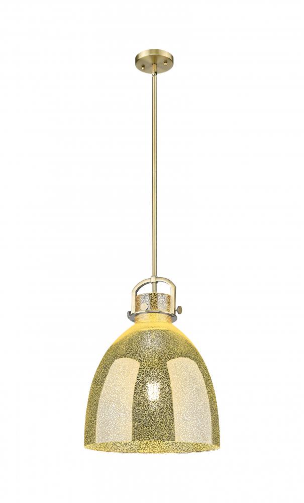 Newton Bell - 1 Light - 14 inch - Brushed Brass - Pendant