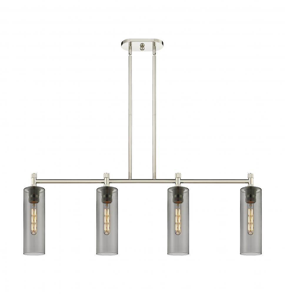 Crown Point - 4 Light - 44 inch - Polished Nickel - Island Light