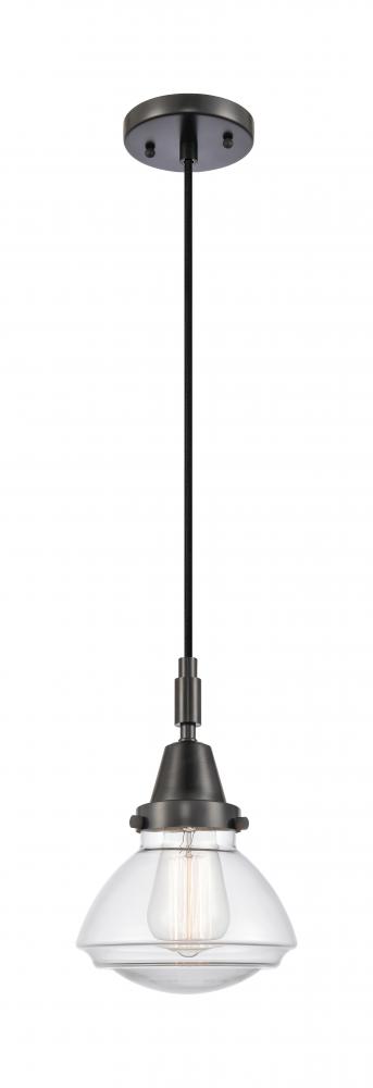 Olean - 1 Light - 7 inch - Brushed Satin Nickel - Mini Pendant