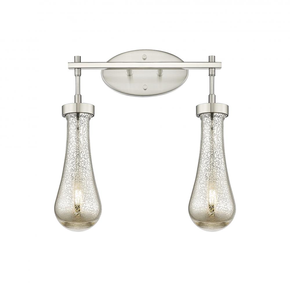 Owego - 2 Light - 17 inch - Satin Nickel - Bath Vanity Light