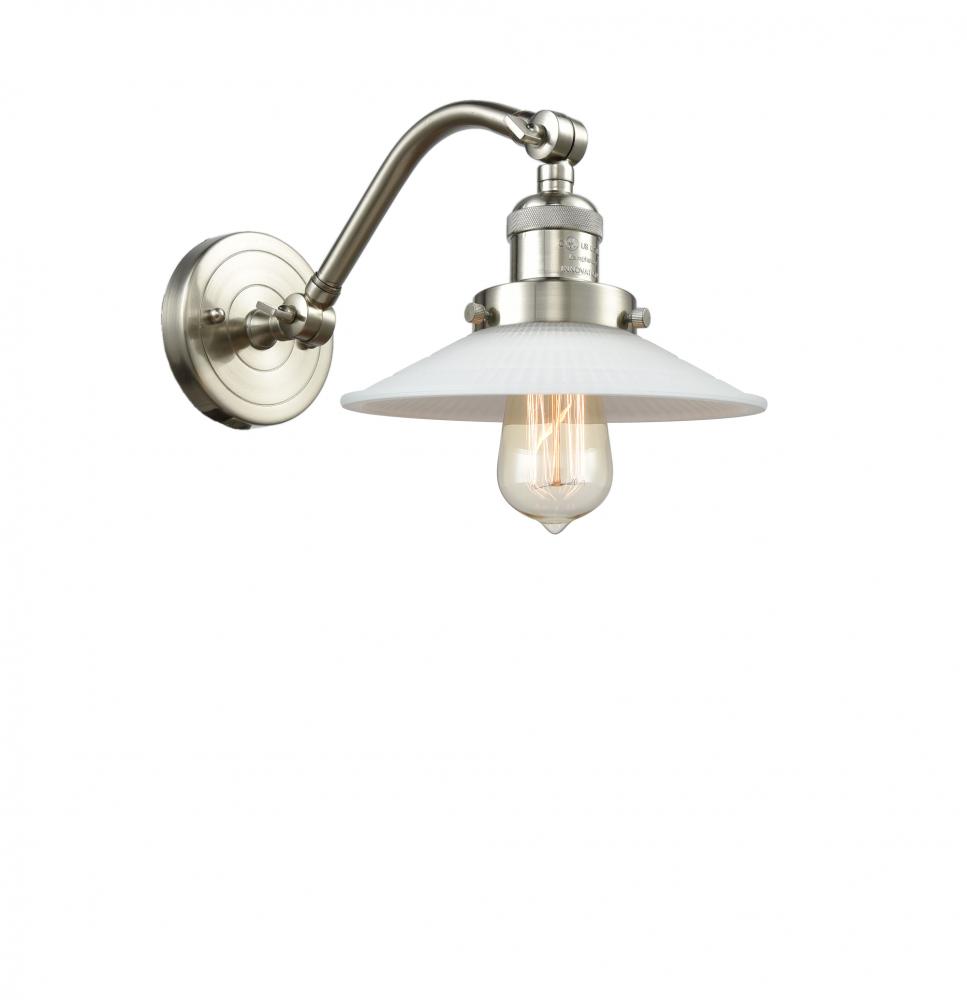 Halophane - 1 Light - 9 inch - Brushed Satin Nickel - Adjustable Sconce