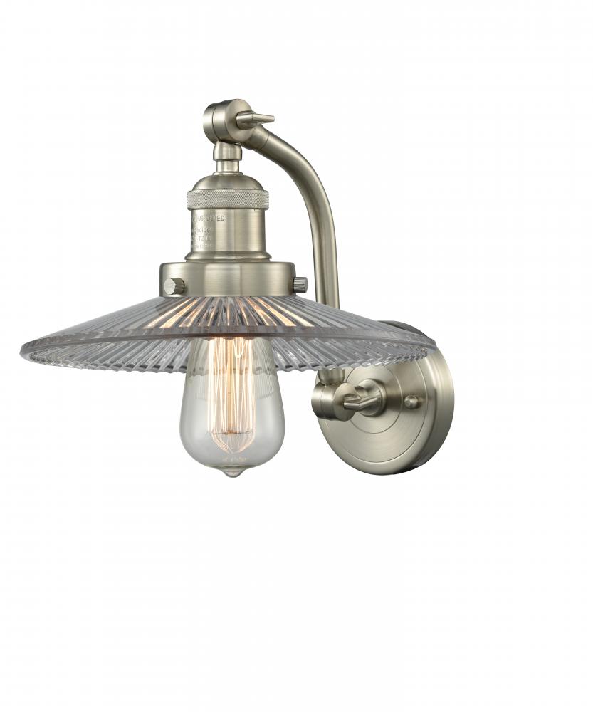 Halophane - 1 Light - 9 inch - Brushed Satin Nickel - Adjustable Sconce
