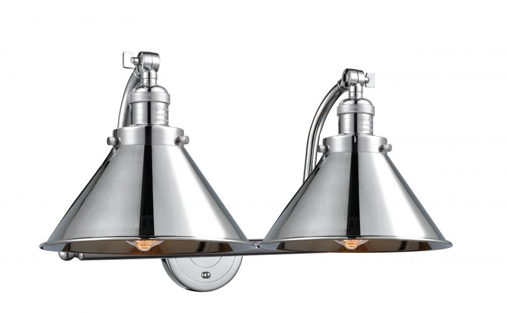 Briarcliff - 2 Light - 18 inch - Oil Rubbed Bronze - Adjustable Bath Vanity Light