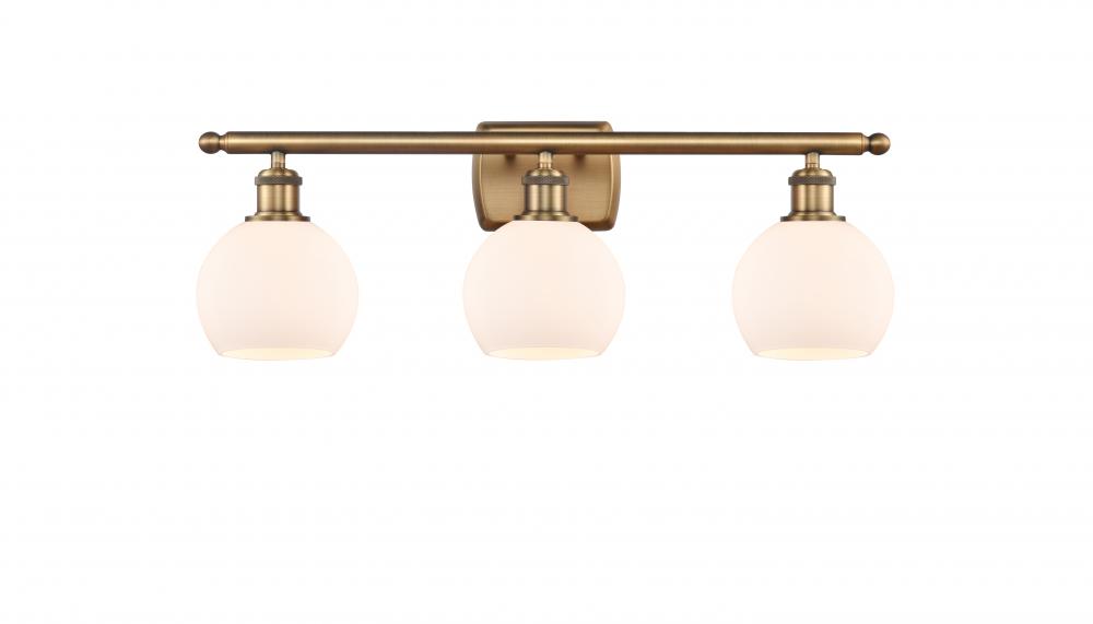 Athens - 3 Light - 26 inch - Brushed Brass - Bath Vanity Light