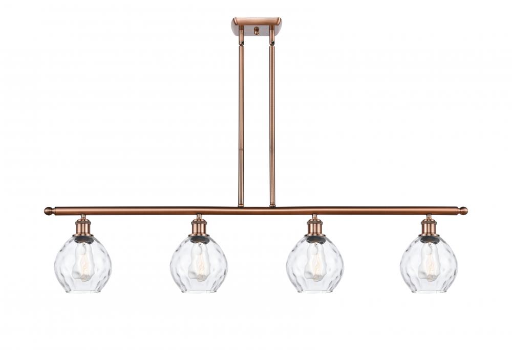 Waverly - 4 Light - 48 inch - Antique Copper - Cord hung - Island Light