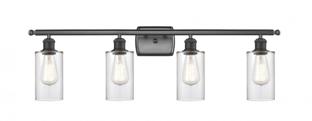 Clymer - 4 Light - 34 inch - Matte Black - Bath Vanity Light