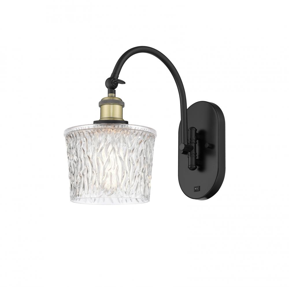 Niagara - 1 Light - 7 inch - Black Antique Brass - Adjustable Swing Arm