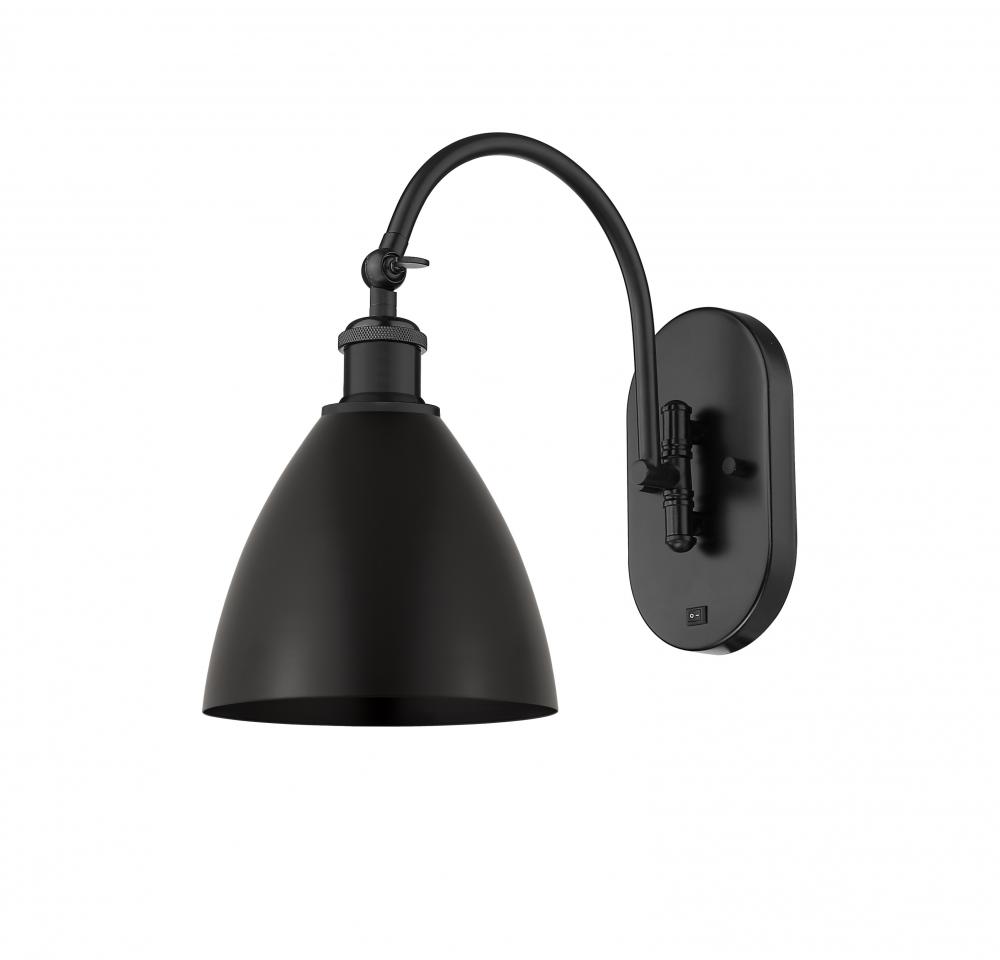 Bristol - 1 Light - 8 inch - Matte Black - Adjustable Swing Arm