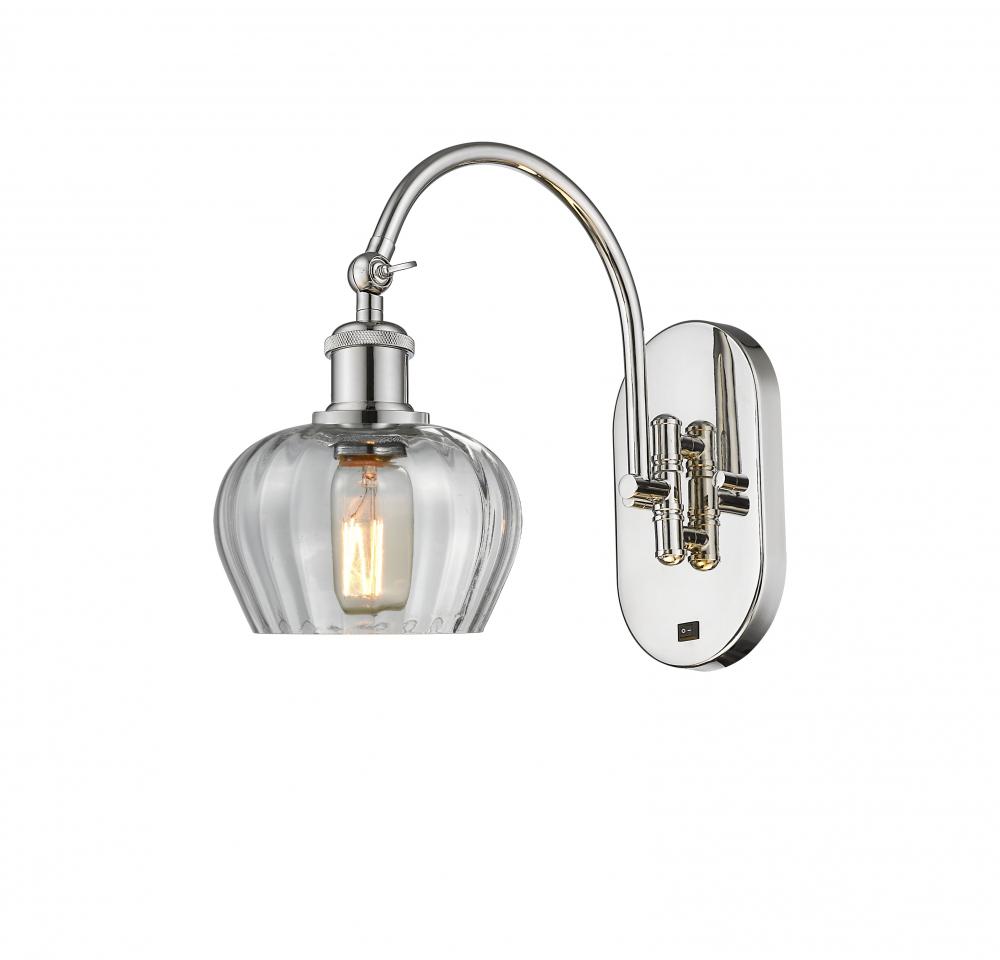 Fenton - 1 Light - 7 inch - Polished Nickel - Adjustable Swing Arm