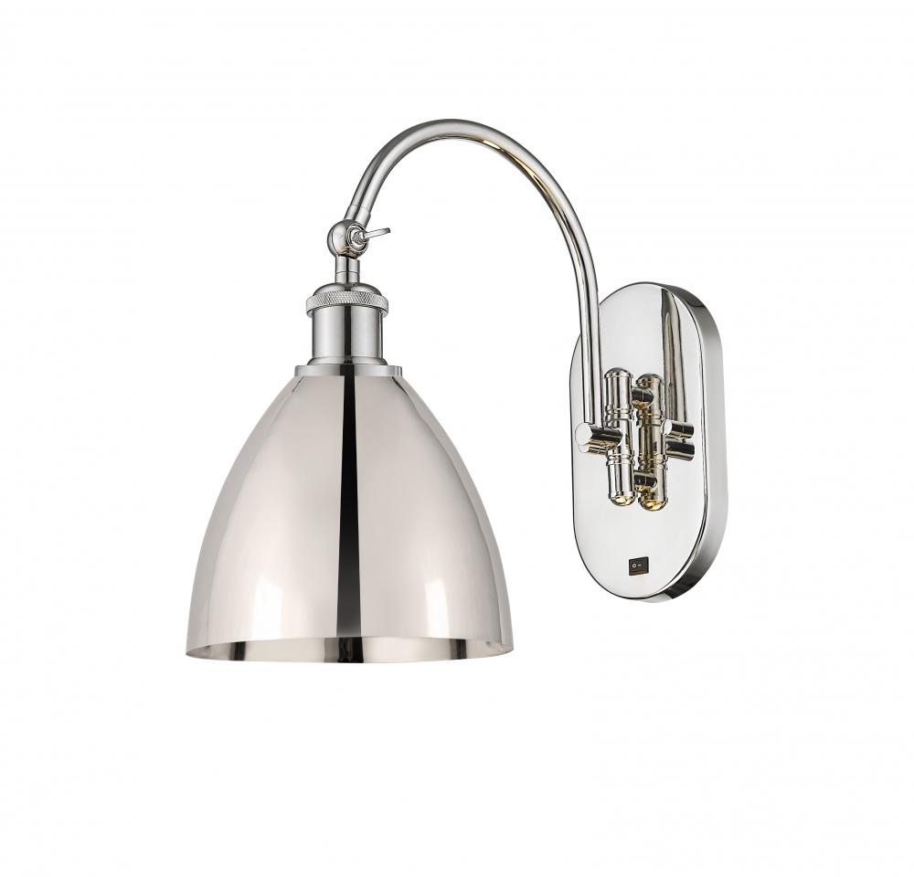 Bristol - 1 Light - 8 inch - Polished Nickel - Adjustable Swing Arm