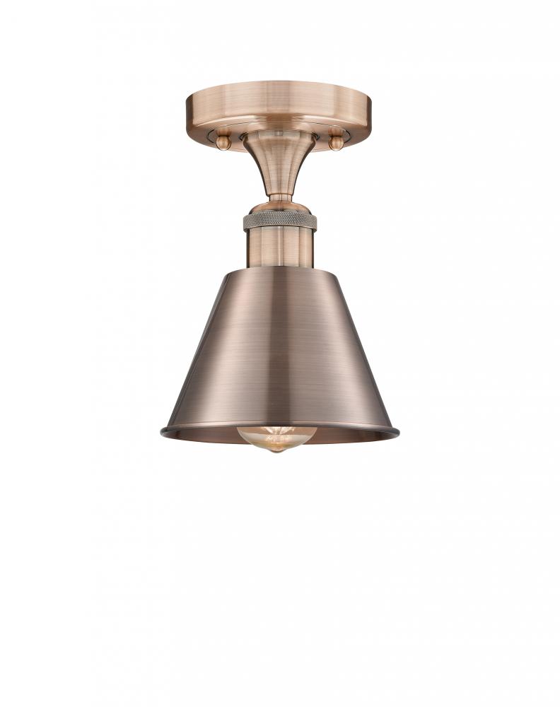Smithfield - 1 Light - 7 inch - Matte Black - Semi-Flush Mount