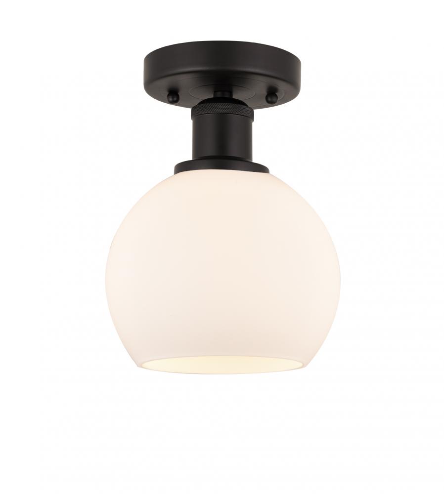 Athens - 1 Light - 6 inch - Oil Rubbed Bronze - Semi-Flush Mount