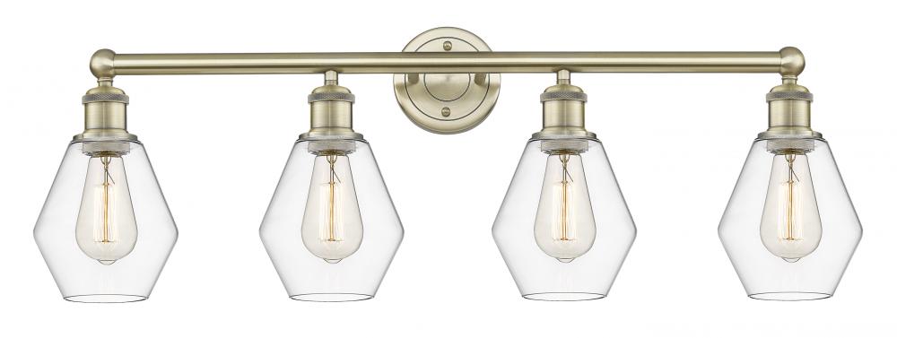 Cindyrella - 4 Light - 33 inch - Antique Brass - Bath Vanity Light