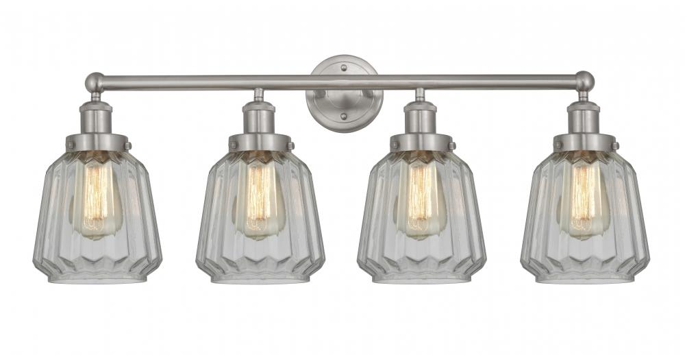 Chatham - 4 Light - 34 inch - Brushed Satin Nickel - Bath Vanity Light