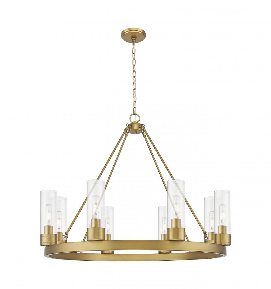 Boreas - 6 Light - 36 inch - Brushed Brass - Chandelier