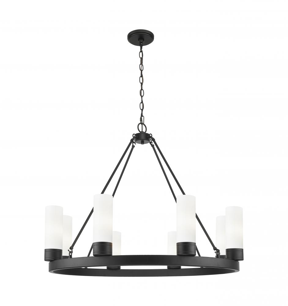 Boreas - 6 Light - 36 inch - Matte Black - Chandelier