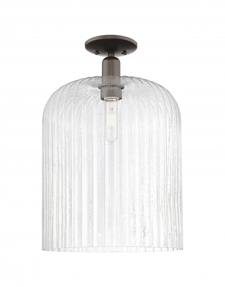 Bridal Veil - 1 Light - 12 inch - Oil Rubbed Bronze - Semi-Flush Mount
