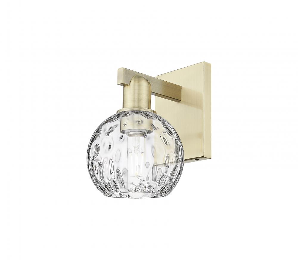 Athens Water Glass - 1 Light - 6 inch - Polished Chrome - Sconce