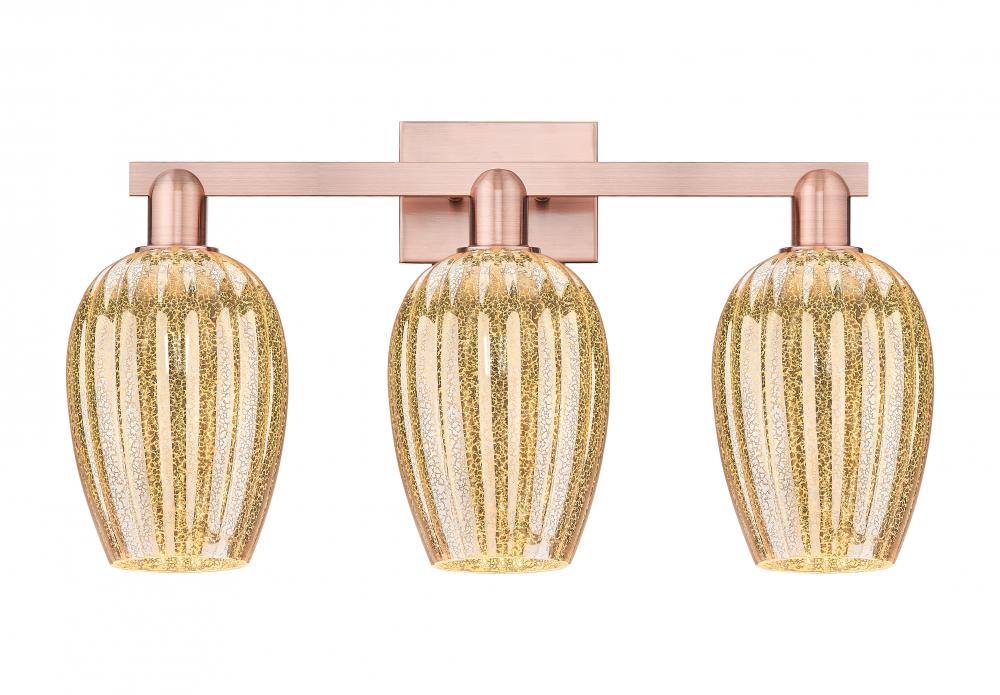 Preston - 3 Light - 26 inch - Brushed Satin Nickel - Bath Vanity Light