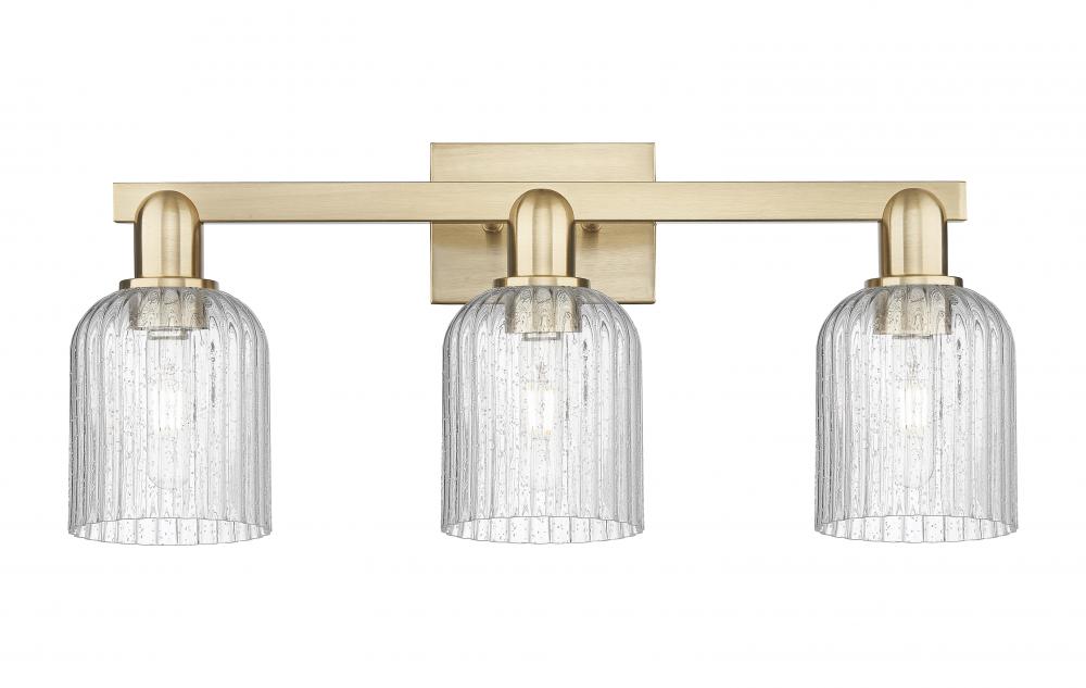 Bridal Veil - 3 Light - 26 inch - Champagne Bronze - Bath Vanity Light