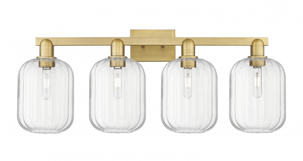 Preston - 4 Light - 36 inch - Brushed Brass - Bath Vanity Light