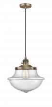 Innovations Lighting 201CSW-BB-G544 - Oxford - 1 Light - 12 inch - Brushed Brass - Cord hung - Mini Pendant