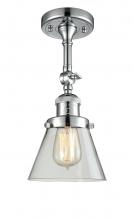 Innovations Lighting 201F-PC-G62 - Cone - 1 Light - 6 inch - Polished Chrome - Adjustable Semi-Flush Mount