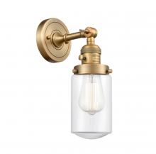 Innovations Lighting 203SW-BB-G312-LED - Dover - 1 Light - 5 inch - Brushed Brass - Adjustable Sconce