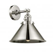 Innovations Lighting 203SW-PN-M10-PN - Briarcliff - 1 Light - 10 inch - Polished Nickel - Adjustable Sconce