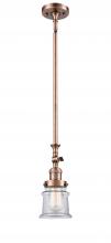 Innovations Lighting 206-AC-G182S - Canton - 1 Light - 5 inch - Antique Copper - Stem Hung - Adjustable Mini Pendant